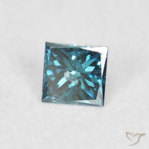 9,17 ctw natürlicher Blau Diamant, Quadrat, VS-SI