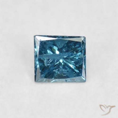 0.06ct Natürlicher Blau Diamant, Quadrat, VS-SI