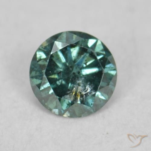 0.06ct Natürlicher Grün Diamant, Runden, VS-SI