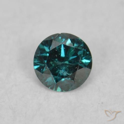 0.03ct Natürlicher Grün Diamant, Runden, VS-SI