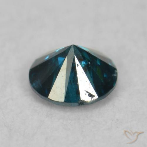 9,17 ctw natürlicher Blau Diamant, Runden, VS-SI
