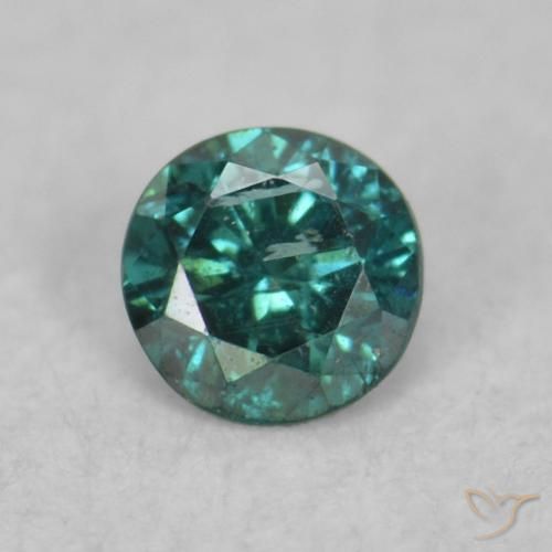 0.06ct Natürlicher Grün Diamant, Runden, VS-SI