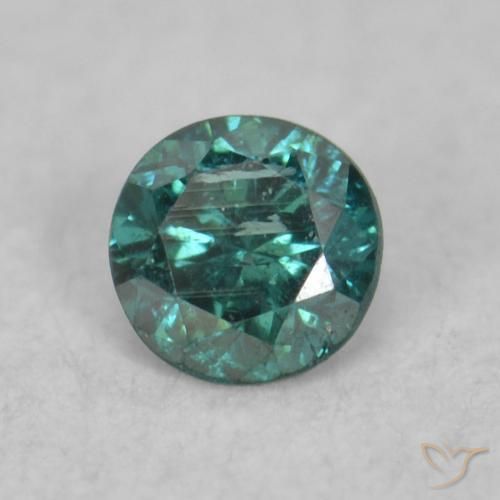 9,17 ctw natürlicher Grün Diamant, Runden, VS-SI