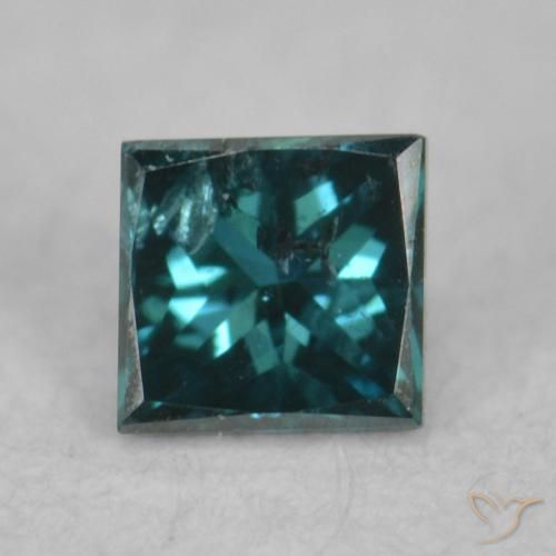 0.07ct Natürlicher Grün Diamant, Quadrat, VS-SI