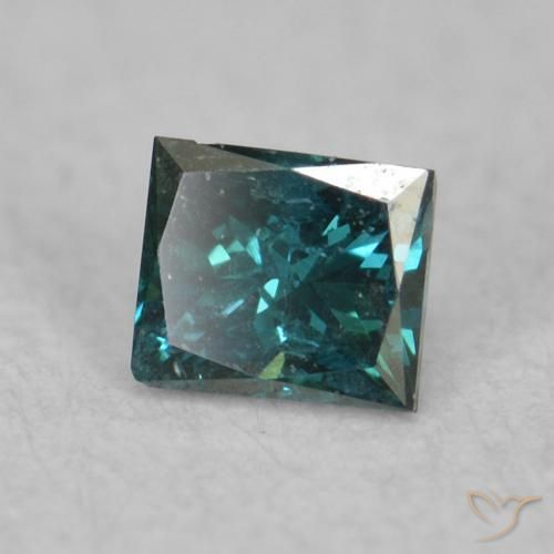 9,17 ctw natürlicher Blau Diamant, Quadrat, VS-SI