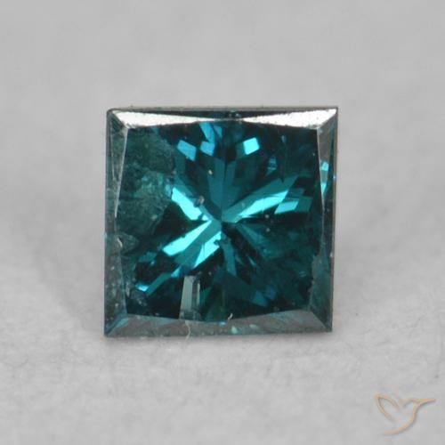 0.06ct Natürlicher Blau Diamant, Quadrat, VS-SI
