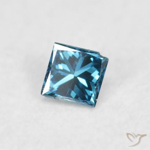 9,17 ctw natürlicher Blau Diamant, Quadrat, VS-SI