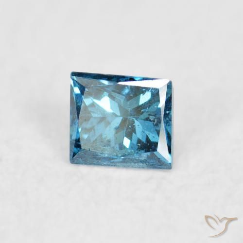 9,17 ctw natürlicher Blau Diamant, Quadrat, VS-SI