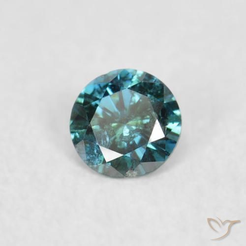 9,17 ctw natürlicher Grün Diamant, Runden, VS-SI