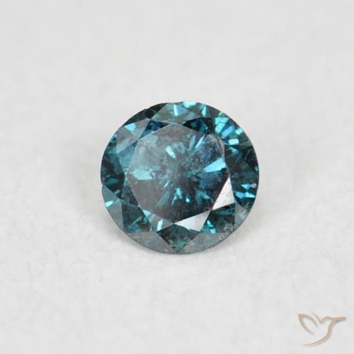 9,17 ctw natürlicher Blau Diamant, Runden, VS-SI