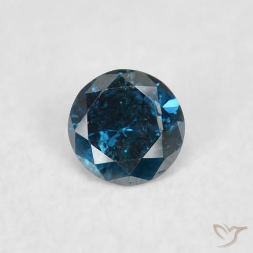 0.04ct Natürlicher Blau Diamant, Runden, VS-SI