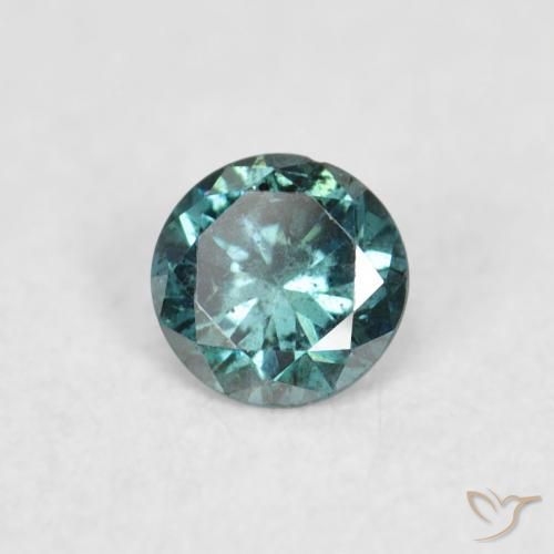 9,17 ctw natürlicher Grün Diamant, Runden, VS-SI