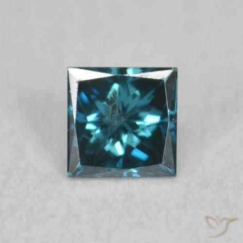 0.07ct Natürlicher Blau Diamant, Quadrat, VS