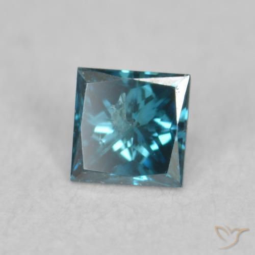 9,17 ctw natürlicher Blau Diamant, Quadrat, VS