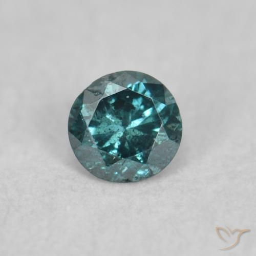 0.05ct Natürlicher Blau Diamant, Runden, SI