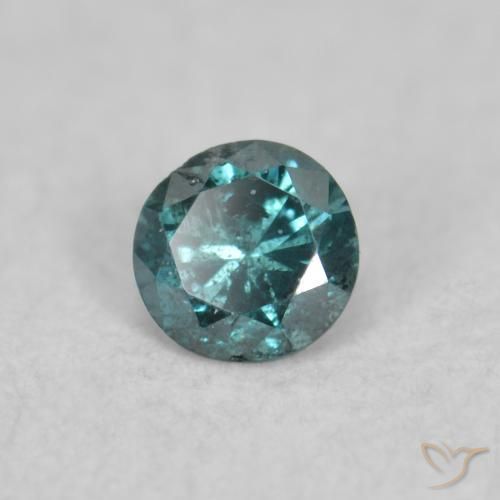 9,17 ctw natürlicher Blau Diamant, Runden, SI