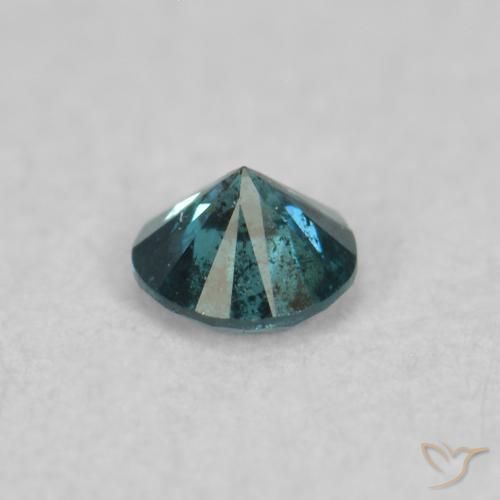 9,17 ctw natürlicher Blau Diamant, Runden, SI