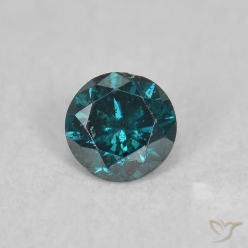 0.06ct Natürlicher Blau Diamant, Runden, SI