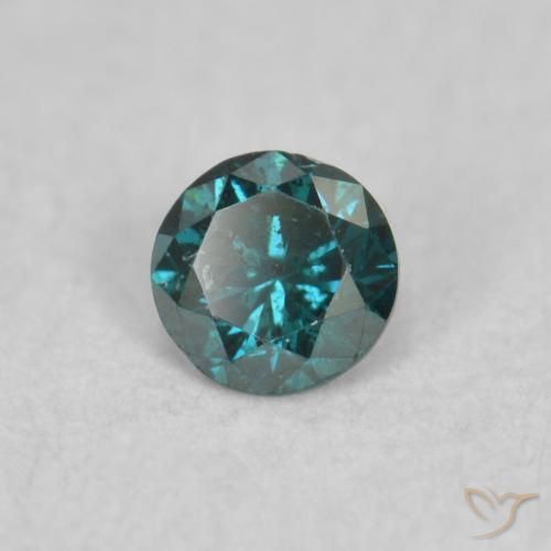 9,17 ctw natürlicher Blau Diamant, Runden, SI
