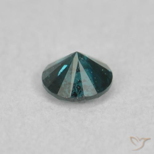 9,17 ctw natürlicher Blau Diamant, Runden, SI