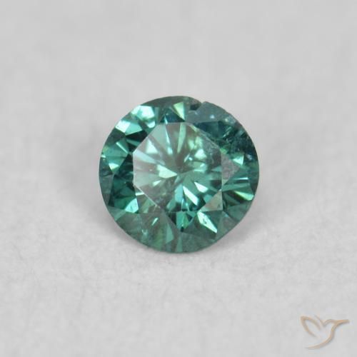 9,17 ctw natürlicher Grün Diamant, Runden, SI