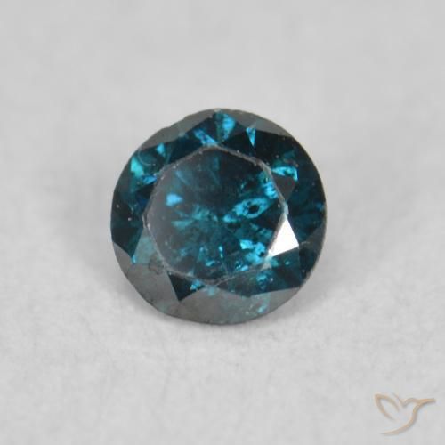 9,17 ctw natürlicher Blau Diamant, Runden, VS