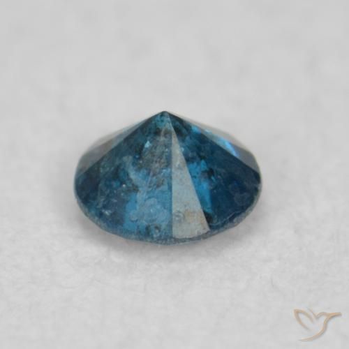 9,17 ctw natürlicher Blau Diamant, Runden, SI