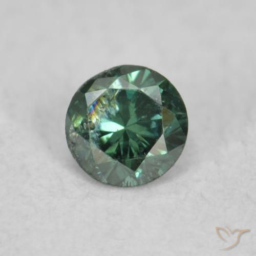0.05ct Natürlicher Grün Diamant, Runden, VS-SI