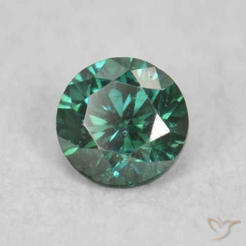 9,17 ctw natürlicher Grün Diamant, Runden, VS-SI