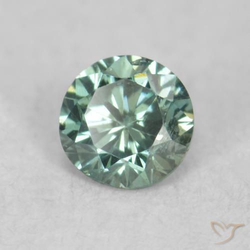 9,17 ctw natürlicher Grün Diamant, Runden, VS-SI