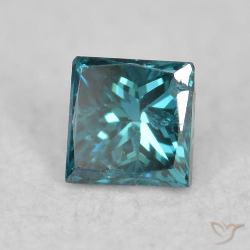 9,17 ctw natürlicher Blau Diamant, Quadrat, VS-SI