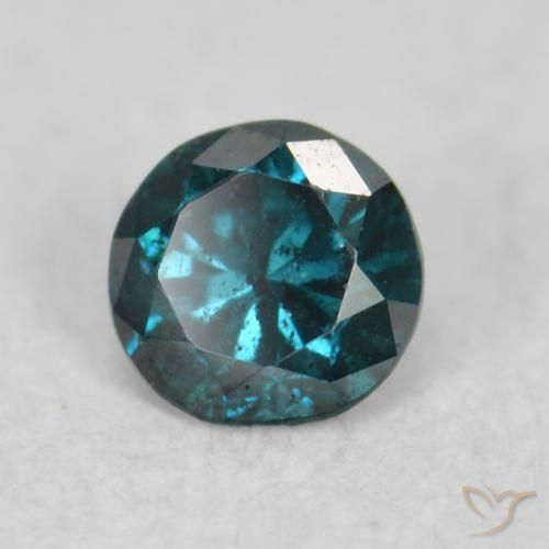 9,17 ctw natürlicher Blau Diamant, Runden, VS-SI