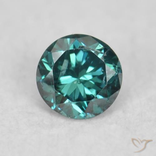 0.06ct Natürlicher Grün Diamant, Runden, VS-SI