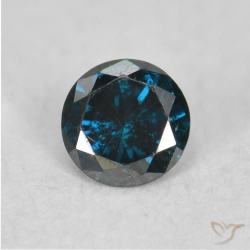 0.04ct Natürlicher Blau Diamant, Runden, VS-SI