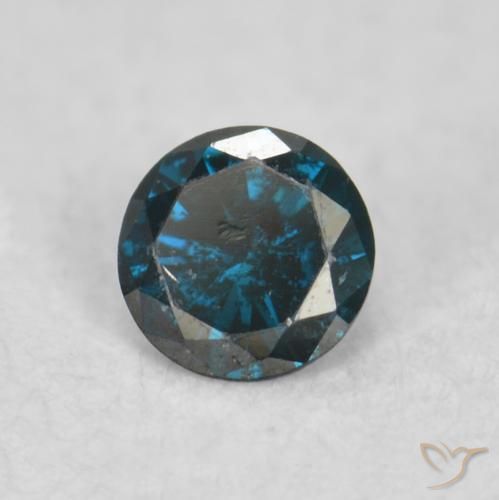 9,17 ctw natürlicher Blau Diamant, Runden, VS-SI