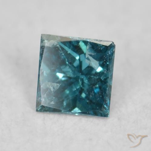9,17 ctw natürlicher Blau Diamant, Quadrat, VS-SI