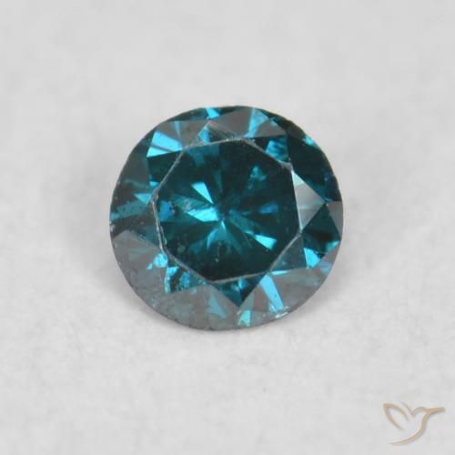 0.03ct Natürlicher Blau Diamant, Runden, VS