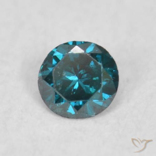 9,17 ctw natürlicher Blau Diamant, Runden, VS