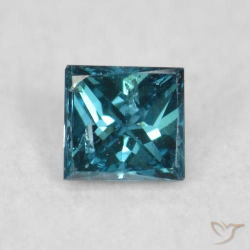 0.03ct Natürlicher Blau Diamant, Quadrat, VS