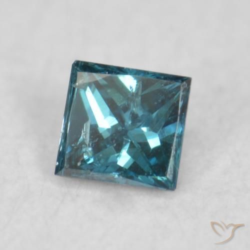 9,17 ctw natürlicher Blau Diamant, Quadrat, VS