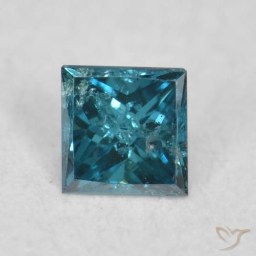 0.04ct Natürlicher Blau Diamant, Quadrat, VS