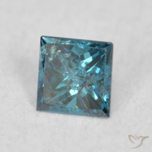 9,17 ctw natürlicher Blau Diamant, Quadrat, VS