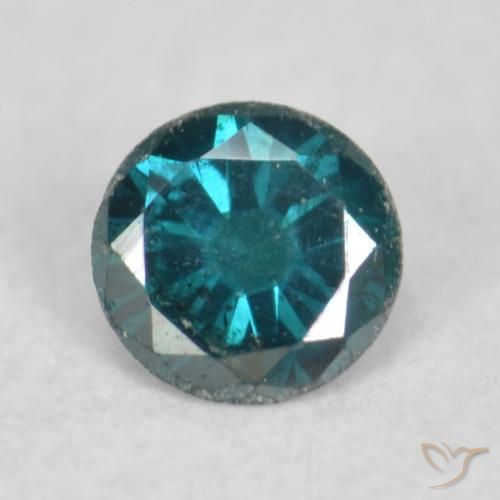 0.07ct Natürlicher Blau Diamant, Runden, VS