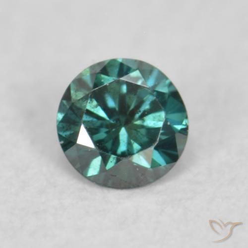 0.03ct Natürlicher Grün Diamant, Runden, VS