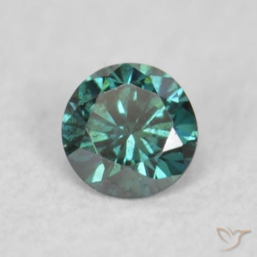 9,17 ctw natürlicher Grün Diamant, Runden, VS