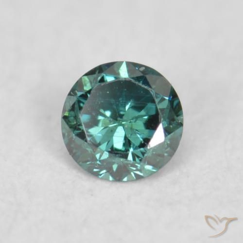 9,17 ctw natürlicher Grün Diamant, Runden, VS