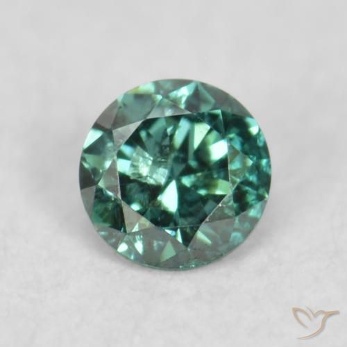 0.06ct Natürlicher Grün Diamant, Runden, SI