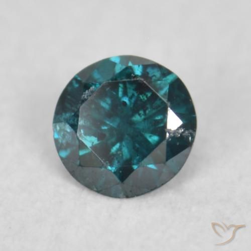 9,17 ctw natürlicher Blau Diamant, Runden, SI