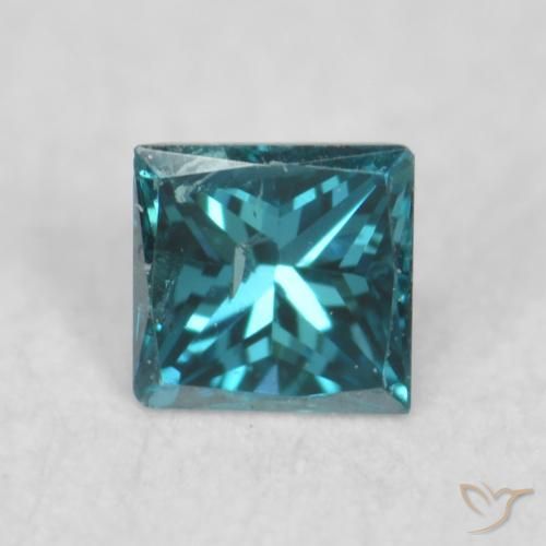 0.06ct Natürlicher Blau Diamant, Quadrat, VS