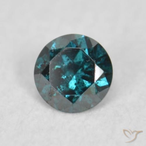 9,17 ctw natürlicher Blau Diamant, Runden, VS